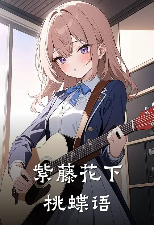 紫藤花下桃蝶语