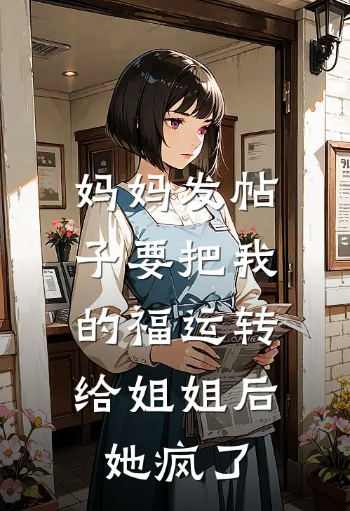 妈妈发帖子要把我的福运转给姐姐后，她疯了悦悦馨馨最新完本小说_免费小说大全妈妈发帖子要把我的福运转给姐姐后，她疯了(悦悦馨馨)