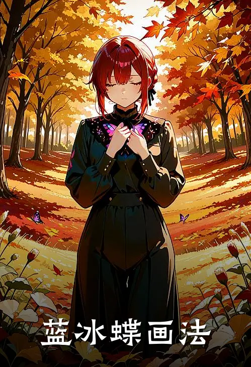 蓝冰蝶画法