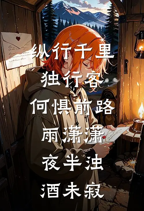 纵行千里独行客,何惧前路雨潇潇,夜半浊酒未寂