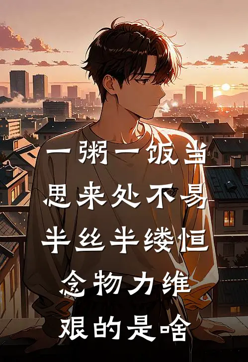 一粥一饭当思来处不易半丝半缕恒念物力维艰的是啥