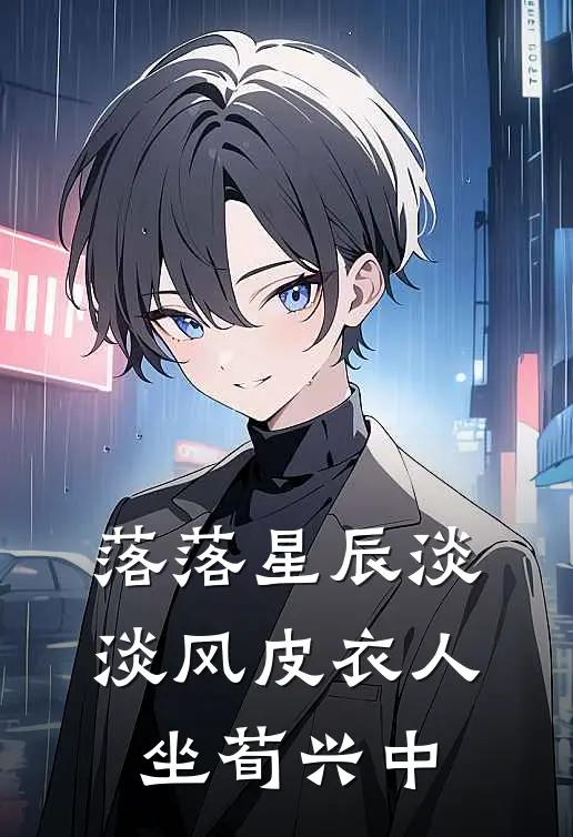 落落星辰淡淡风皮衣人坐荀兴中